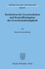 Rechtsform der Gewerkschaften und Kontrollbefugnisse des Gewerkschaftsmitglieds.