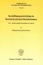 Beschäftigungsentwicklung im Bereich der privaten Dienstleistungen.