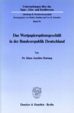 Das Wertpapieroptionsgeschäft in der Bundesrepublik Deutschland.