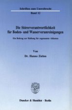 Die Störerverantwortlichkeit für Boden- und Wasserverunreinigungen.