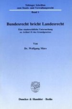 Bundesrecht bricht Landesrecht.