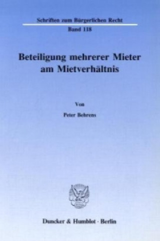 Beteiligung mehrerer Mieter am Mietverhältnis.