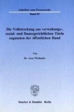 Die Vollstreckung aus verwaltungs-, sozial- und finanzgerichtlichen Titeln zugunsten der öffentlichen Hand.