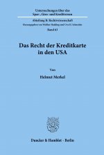 Das Recht der Kreditkarte in den USA.