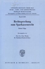 Rechtsprechung zum Sparkassenrecht.