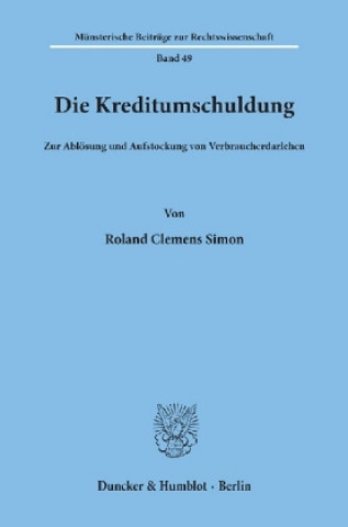 Die Kreditumschuldung.