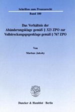 Das Verhältnis der Abänderungsklage gemäß 323 ZPO zur Vollstreckungsgegenklage gemäß 767 ZPO.