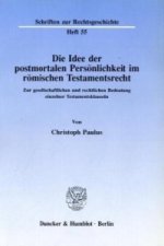 Die Idee der postmortalen Persönlichkeit im römischen Testamentsrecht.