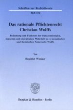 Das rationale Pflichtenrecht Christian Wolffs.
