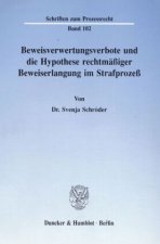 Beweisverwertungsverbote und die Hypothese rechtmäßiger Beweiserlangung im Strafprozeß.