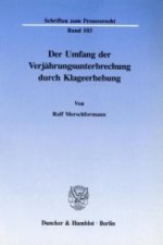 Der Umfang der Verjährungsunterbrechung durch Klageerhebung.