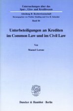 Unterbeteiligungen an Krediten im Common Law und im Civil Law.