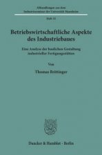 Betriebswirtschaftliche Aspekte des Industriebaues.