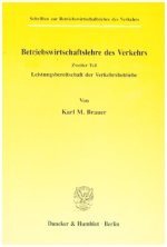 Betriebswirtschaftslehre des Verkehrs.