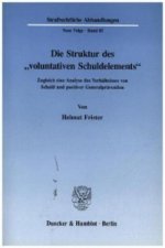 Die Struktur des »voluntativen Schuldelements«.