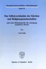 Das Selbstverständnis der Kirchen und Religionsgemeinschaften und seine Bedeutung für die Auslegung staatlichen Rechts.