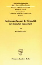 Bestimmungsfaktoren der Geldpolitik der Deutschen Bundesbank.