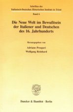 Die Neue Welt im Bewußtsein der Italiener und Deutschen des 16. Jahrhunderts.