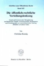 Die öffentlich-rechtliche Verteilungslenkung.