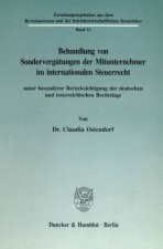 Behandlung von Sondervergütungen der Mitunternehmer im internationalen Steuerrecht, unter besonderer Berücksichtigung der deutschen und österreichisch