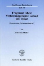Fragment (über) Verfassunggebende Gewalt des Volkes.