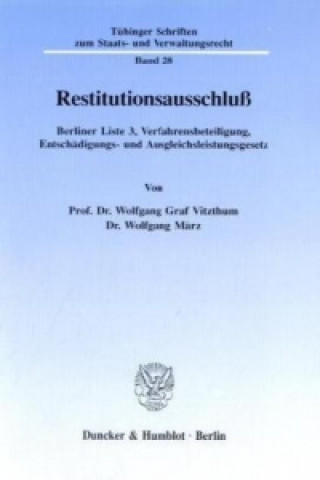 Restitutionsausschluß.
