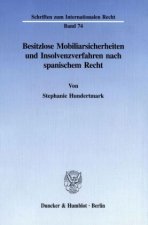 Besitzlose Mobiliarsicherheiten und Insolvenzverfahren nach spanischem Recht.