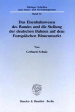 Das Eisenbahnwesen des Bundes und die Stellung der deutschen Bahnen auf dem Europäischen Binnenmarkt.