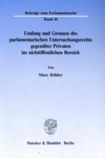 Umfang und Grenzen des parlamentarischen Untersuchungsrechts gegenüber Privaten im nichtöffentlichen Bereich.