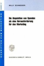 Die Akquisition von Spenden als eine Herausforderung für das Marketing.