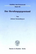 Der Berufungsgegenstand.