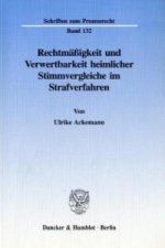 Rechtmäßigkeit und Verwertbarkeit heimlicher Stimmvergleiche im Strafverfahren.