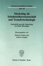 Marketing als Schnittstellenwissenschaft und Transfertechnologie.