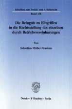 Die Befugnis zu Eingriffen in die Rechtsstellung des einzelnen durch Betriebsvereinbarungen.