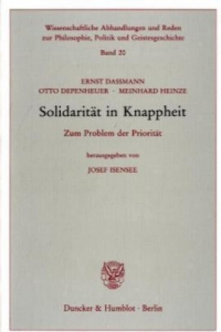 Solidarität in Knappheit.