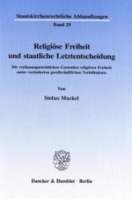 Religiöse Freiheit und staatliche Letztentscheidung.
