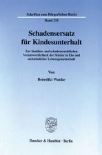 Schadensersatz für Kindesunterhalt.