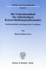 Die Unbestimmtheit des selbständigen Konzernhaftungstatbestandes.