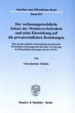 Der verfassungsrechtliche Schutz der Wettbewerbsfreiheit und seine Einwirkung auf die privatrechtlichen Beziehungen.