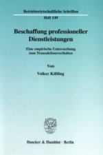 Beschaffung professioneller Dienstleistungen.