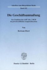 Die Geschäftsanmaßung.