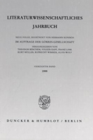Literaturwissenschaftliches Jahrbuch.. Bd.40/1999