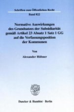 Normative Auswirkungen des Grundsatzes der Subsidiarität gemäß Artikel 23 Absatz 1 Satz 1 GG auf die Verfassungsposition der Kommunen.