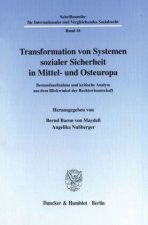 Transformation von Systemen sozialer Sicherheit in Mittel- und Osteuropa.