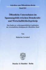 Öffentliche Unternehmen im Spannungsfeld zwischen Demokratie- und Wirtschaftlichkeitsprinzip.