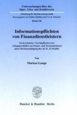 Informationspflichten von Finanzdienstleistern.