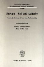 Europa - Ziel und Aufgabe.