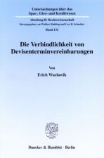 Die Verbindlichkeit von Devisenterminvereinbarungen.