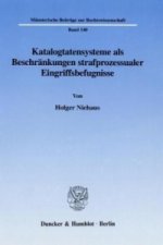 Katalogtatensysteme als Beschränkungen strafprozessualer Eingriffsbefugnisse.