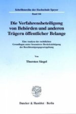Die Verfahrensbeteiligung von Behörden und anderen Trägern öffentlicher Belange.